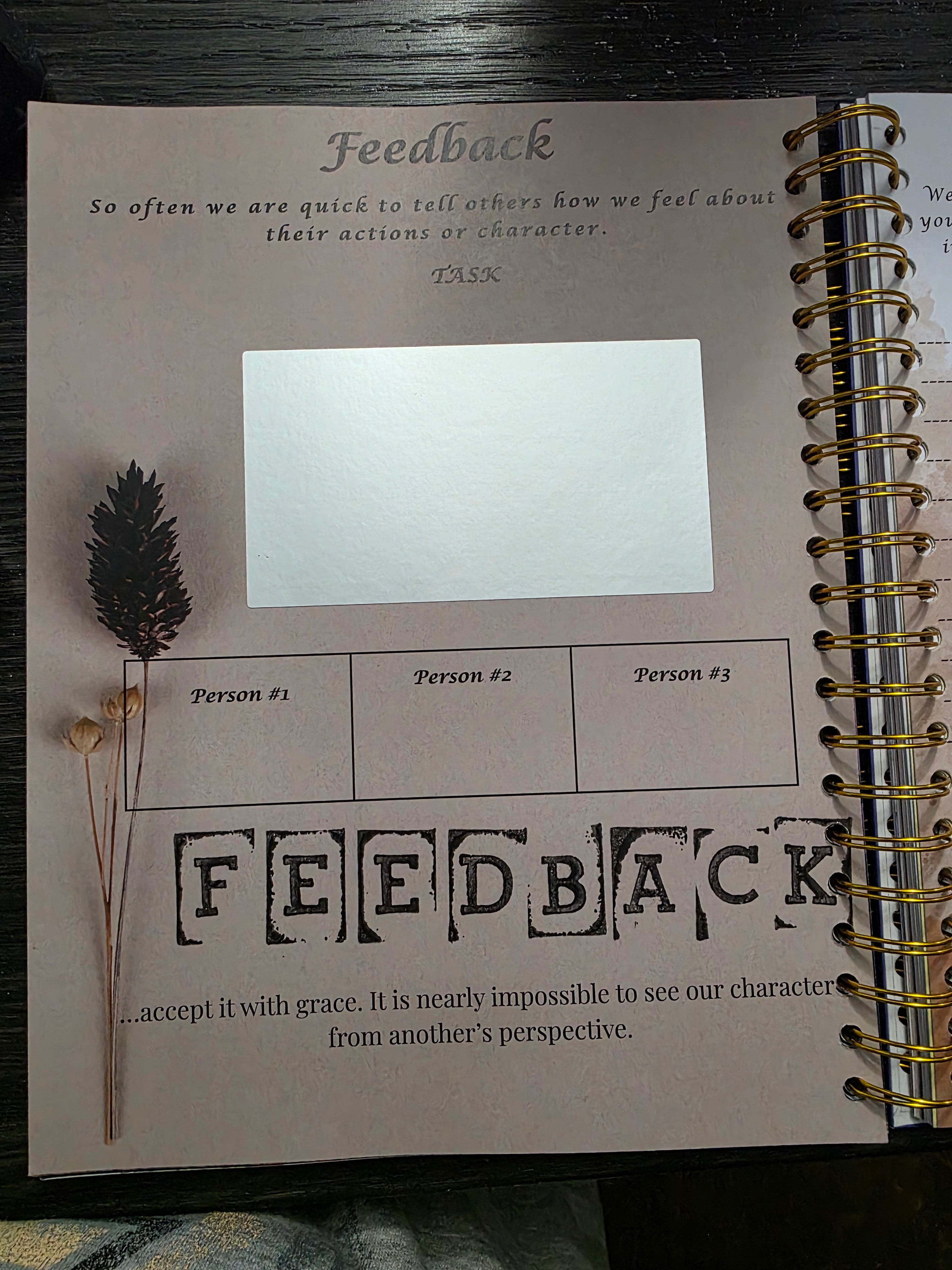 Journey to Serenity- An interactive scratch off Wellness Journal