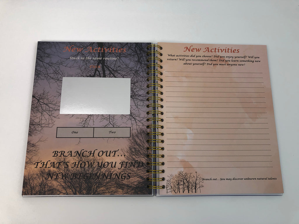 Journey to Serenity- An interactive scratch off Wellness Journal