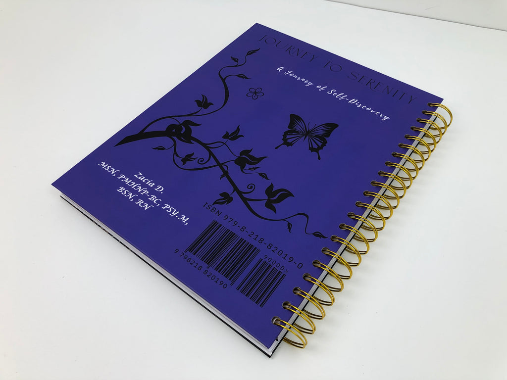 Journey to Serenity- An interactive scratch off Wellness Journal